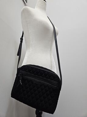 Vera Bradley Black Quilted Crossbody Bag